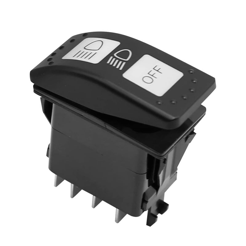 MDEOOSKY 710004492 Headlight Switch, Replacement for Can-Am Maverick X3 Defender Maverick Trail and Sport, On/Off Switch Blue LED Light 8 Pin 20A, for Cars Caravans Yachts Buses - Image 2